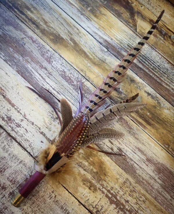 Buckshot Feathers Hat Clip
