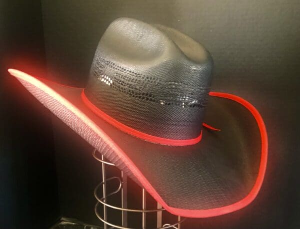 Black Bangora with Red Bound Edge - Image 2