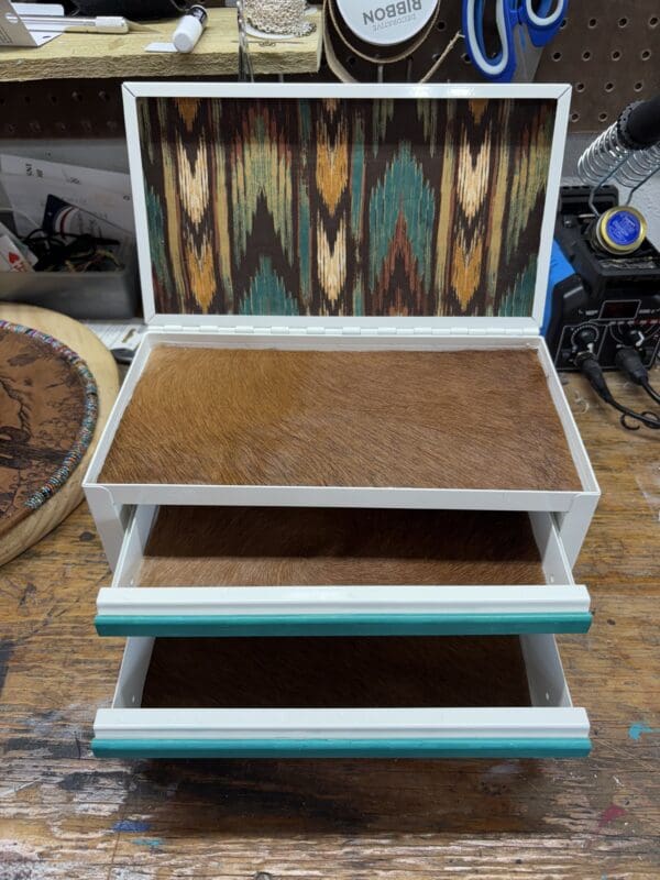 Vintage Cowgirl Jewelry Box (2 Drawer)